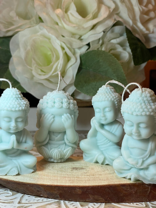 🕉️ Vela Buda Aromática con Incienso y Tomillo