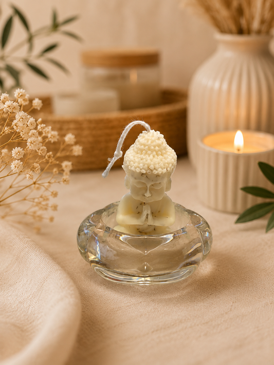 Cuencos Florales de Cristal para Budas ✨
