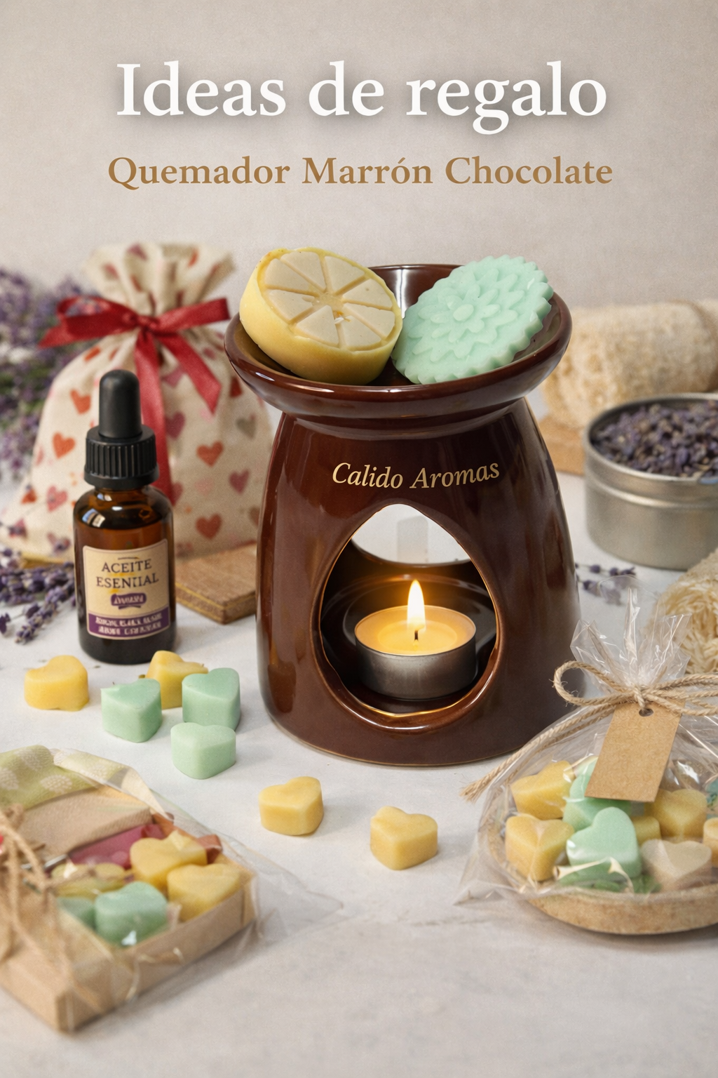 Quemador Marrón Chocolate – Cerámica