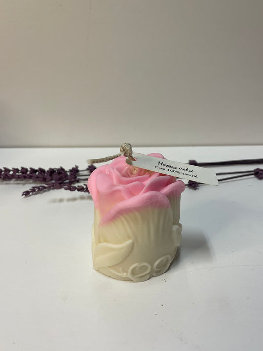 🌹 Rosa Eterna – Vela Flor Artesanal de Soja