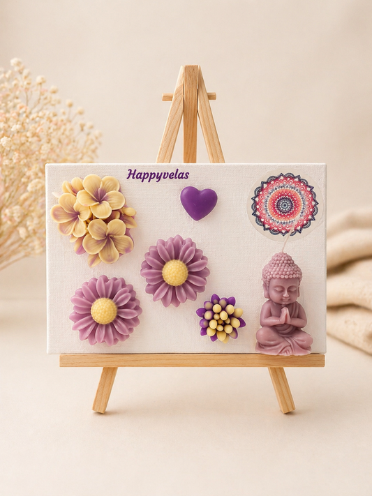 ✨ Alma en Lienzo – Cuadro Decorativo Espiritual en Cera ✨