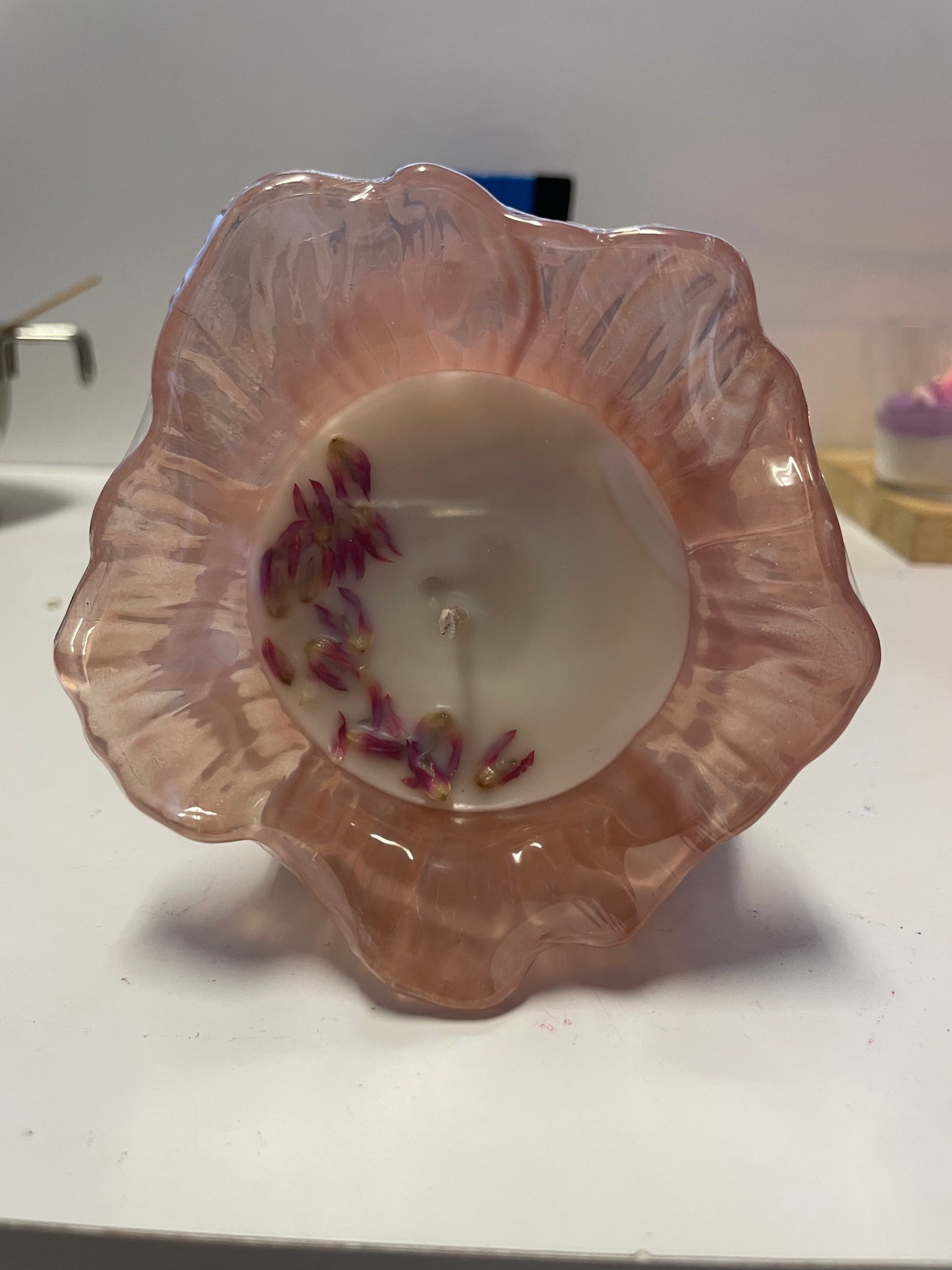 🌸 Vela Flor de Cristal 🌸