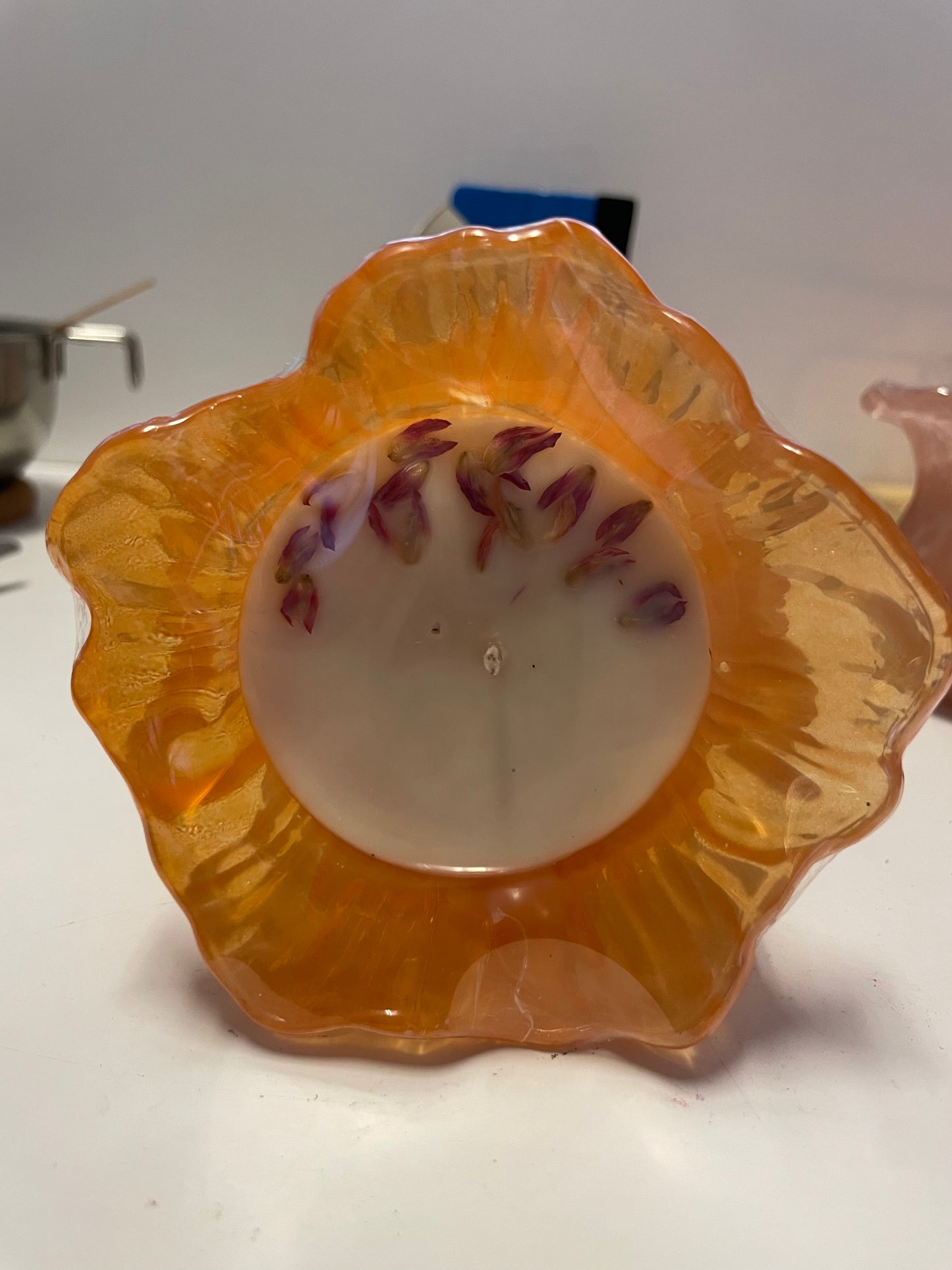 🌸 Vela Flor de Cristal 🌸